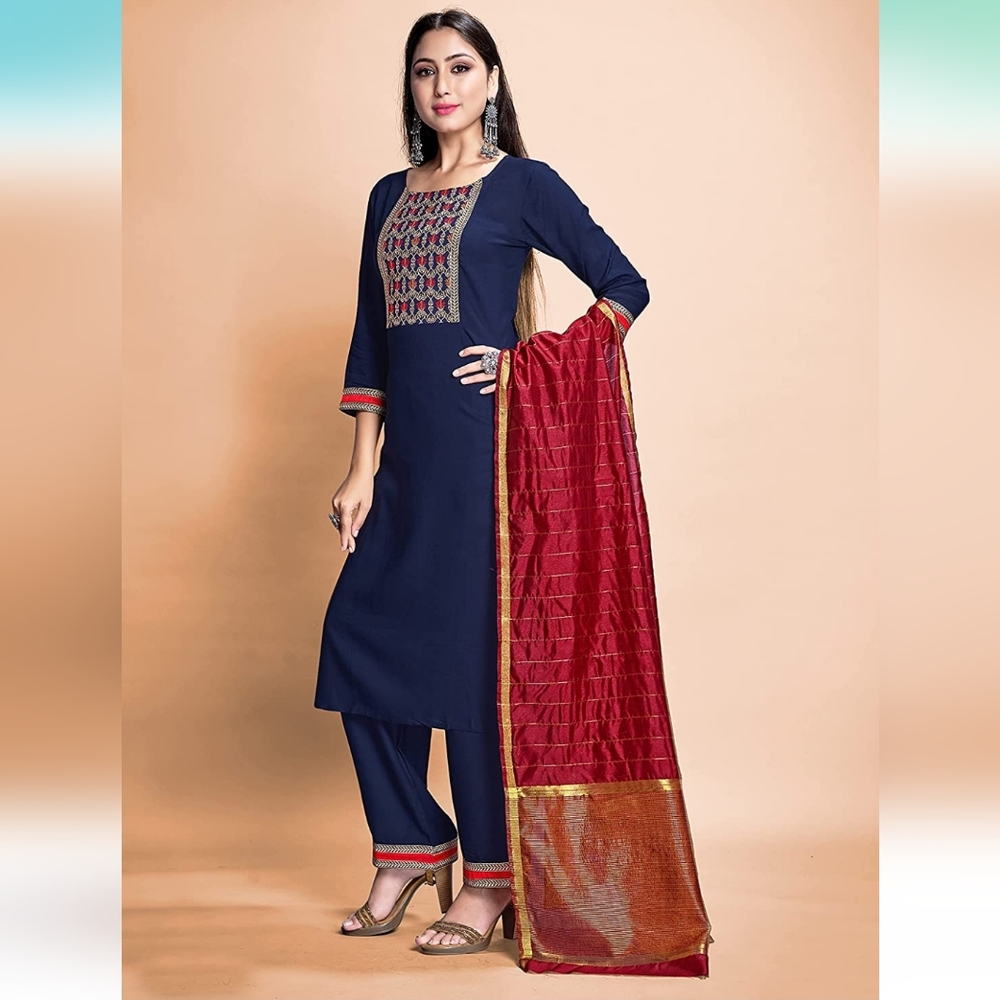 NWT Elina Fashion Dress and Pant Set:  includes 1 Kurti (Top) and 1 Pant